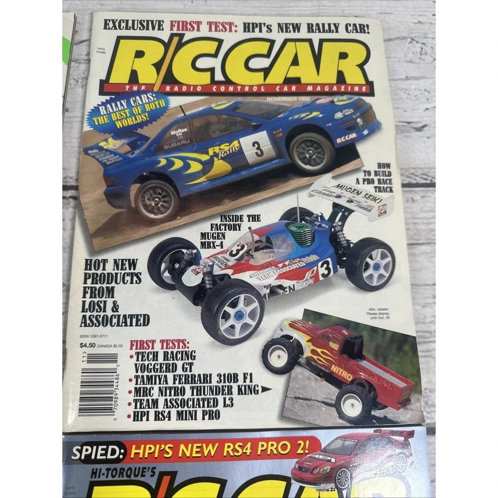Lot of 7 Radio Control Car Magazines  R/C cars Magazines. (1) 97, (3) 98, (3) 99